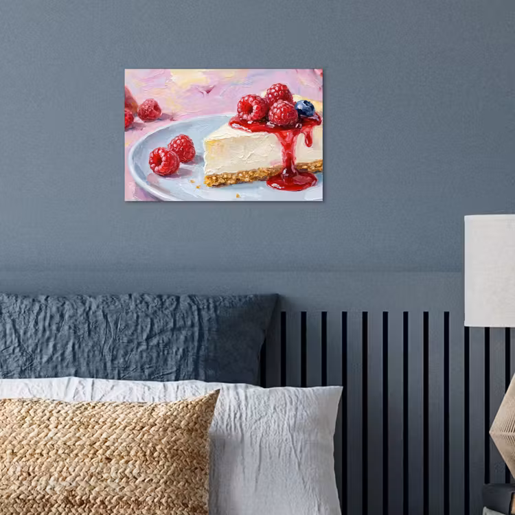 Poster - Eten - Cheesecake - Bessen - Abstract - Roze — 3