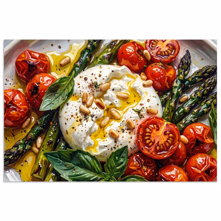 Poster - Eten - Groenten - Kaas - Modern - Vers — 1