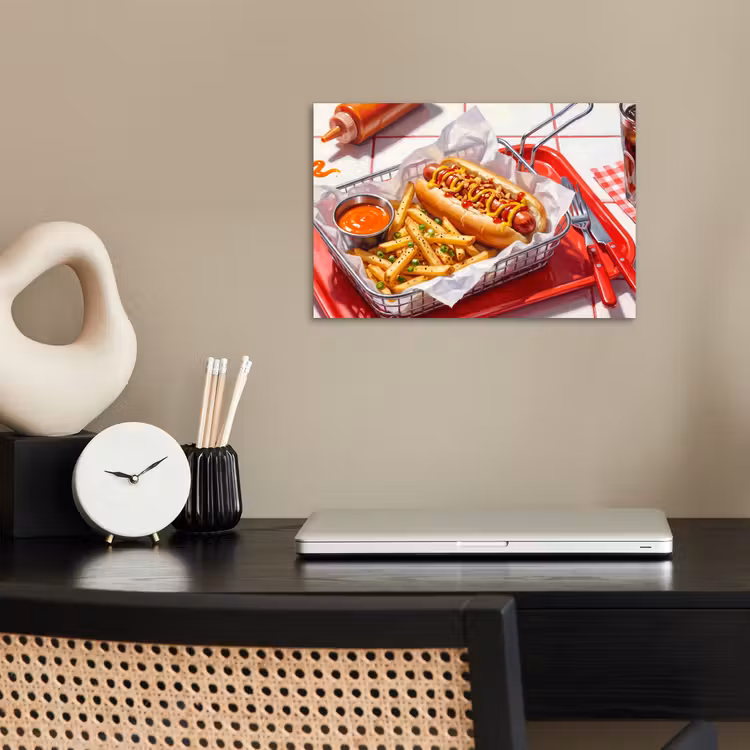 Poster - Eten - Hotdog - Fastfood - Modern - Rood — 2