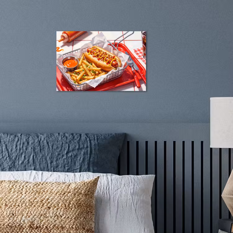 Poster - Eten - Hotdog - Fastfood - Modern - Rood — 3