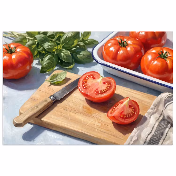 Poster - Eten - Keuken - Ingrediënten - Stillleven - Rood — 1
