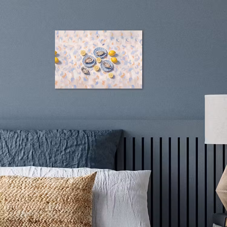 Poster - Eten - Oesters - Citroenen - Modern - Geel — 3