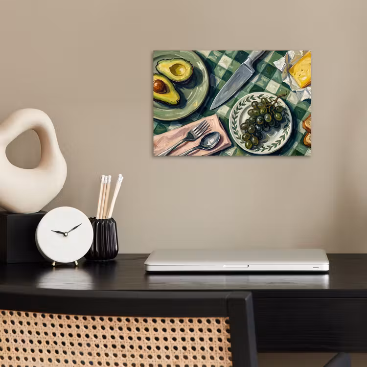 Poster - Eten - Ontbijt - Tafel - Modern - Groen — 2