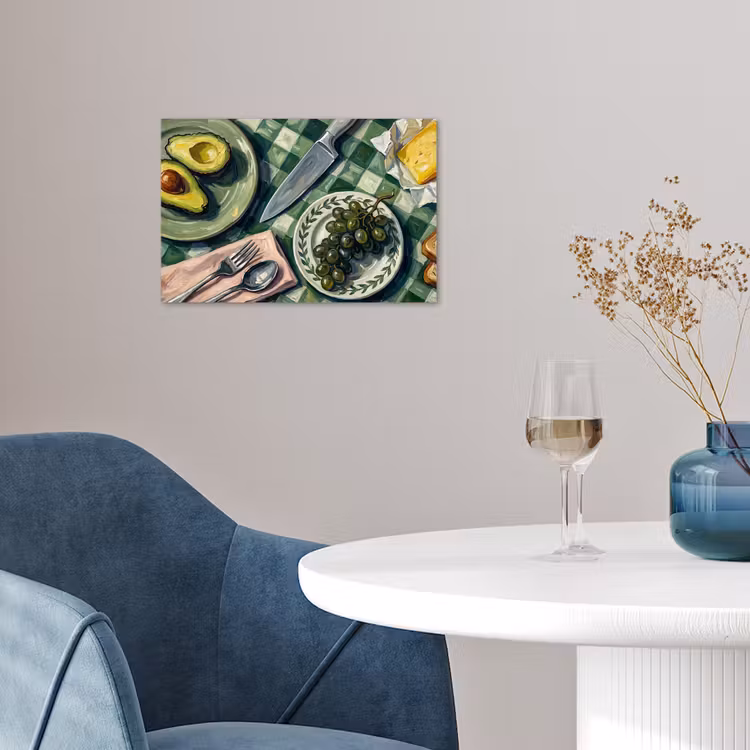 Poster - Eten - Ontbijt - Tafel - Modern - Groen — 4