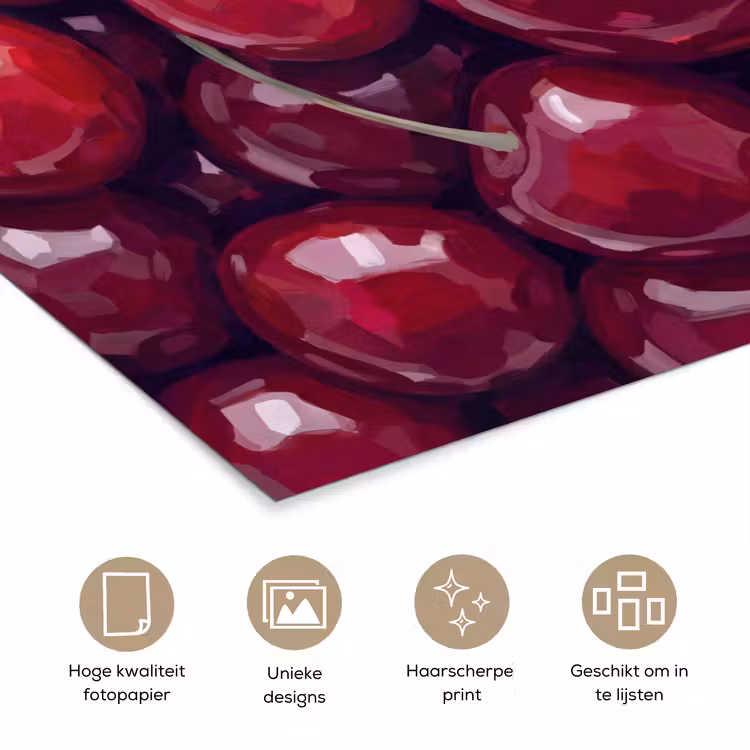 Poster - Fruit - Kersen - Eten - Modern - Rood — 5