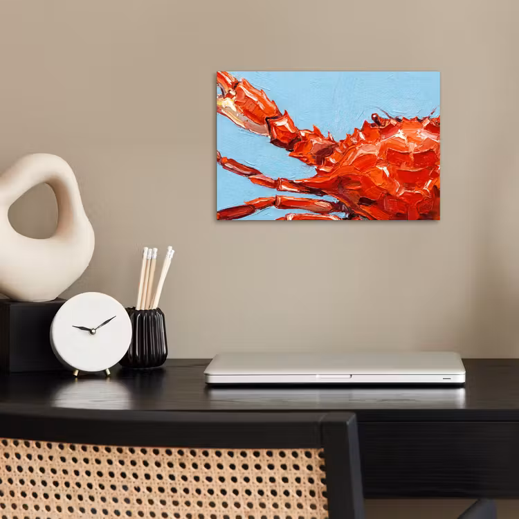 Poster - Krab - Zee - Dieren - Abstract - Rood — 2