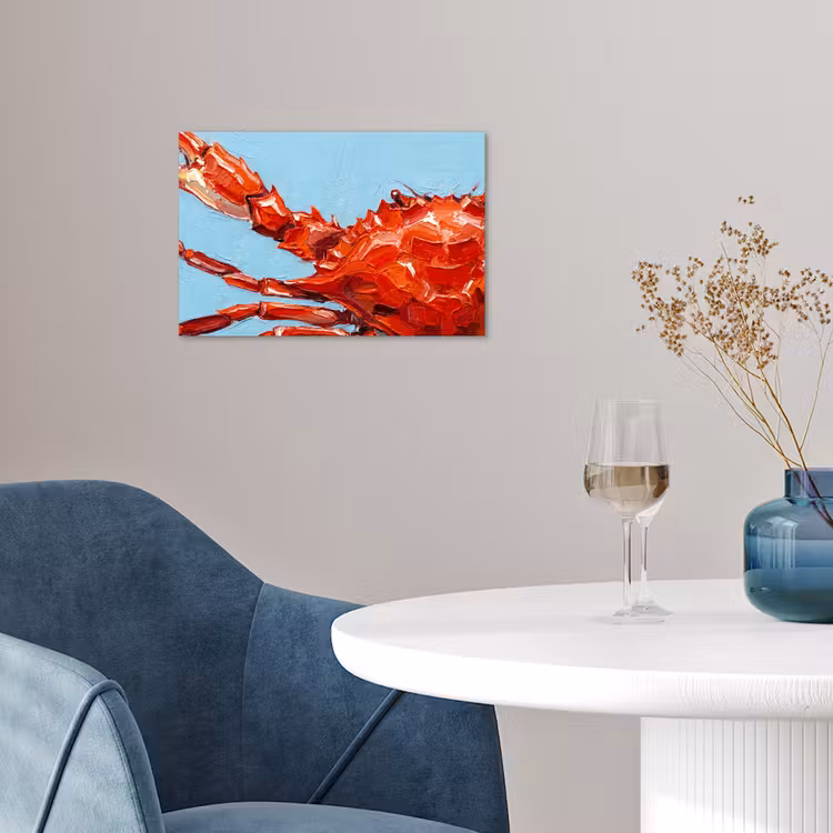 Poster - Krab - Zee - Dieren - Abstract - Rood — 4