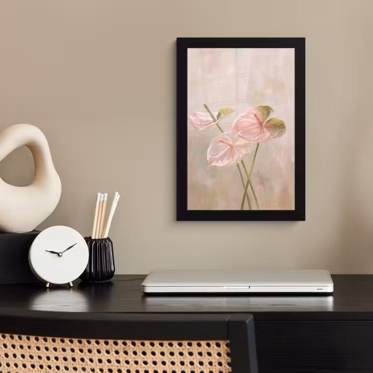 Poster met lijst - Bloemen - Pastel - Abstract - Natuur - Groen — 3