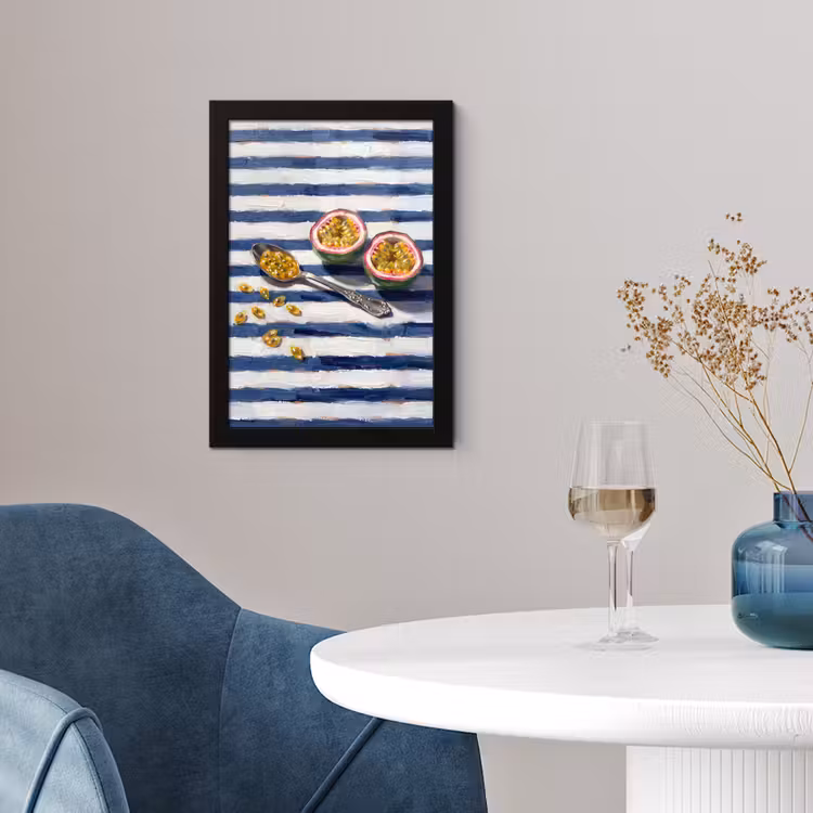 Poster met lijst - Eten - Passievrucht - Tropisch - Modern - Kleurrijk — 2