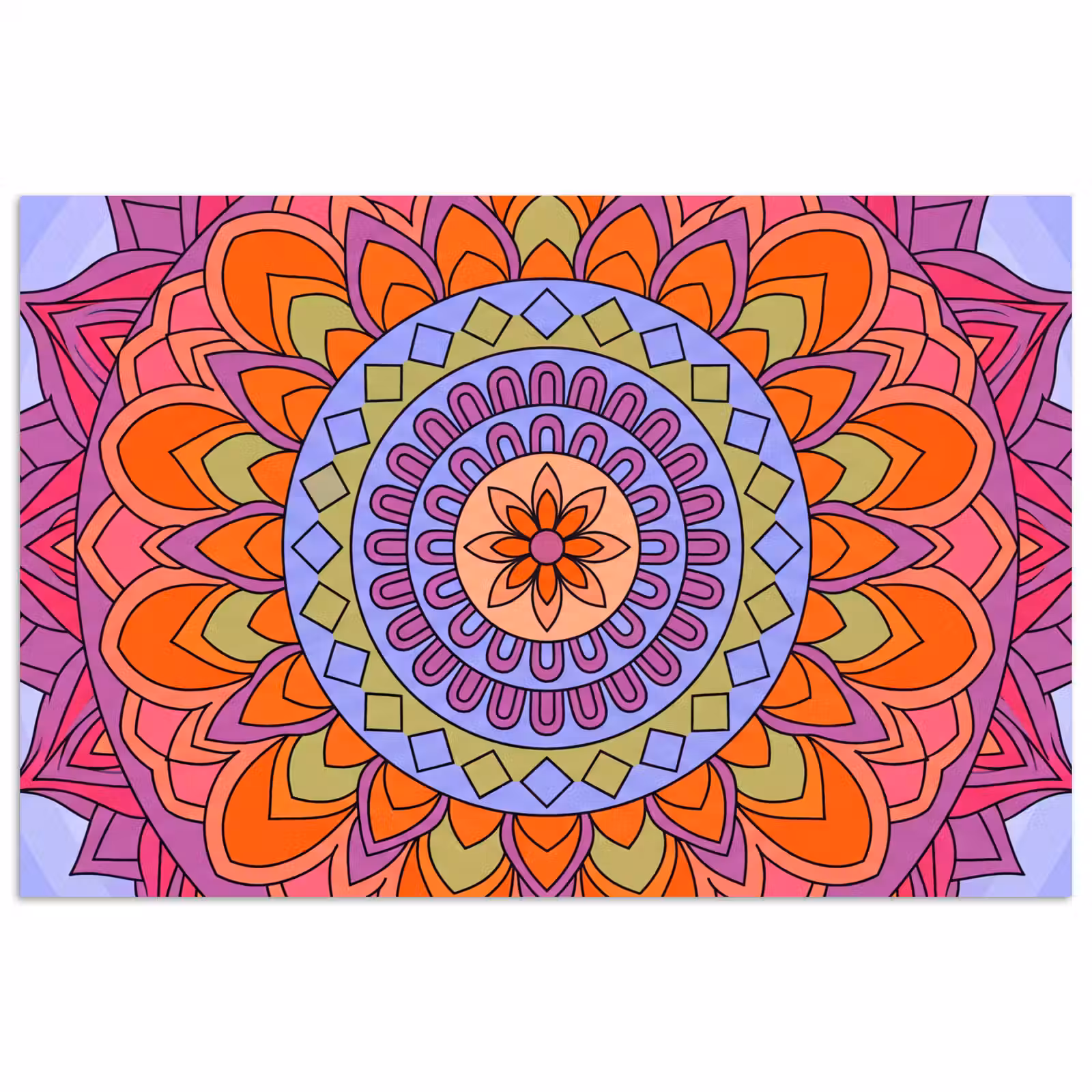 Poster - Mandala - Cirkel - Abstract - Kleurrijk - Patroon — 1
