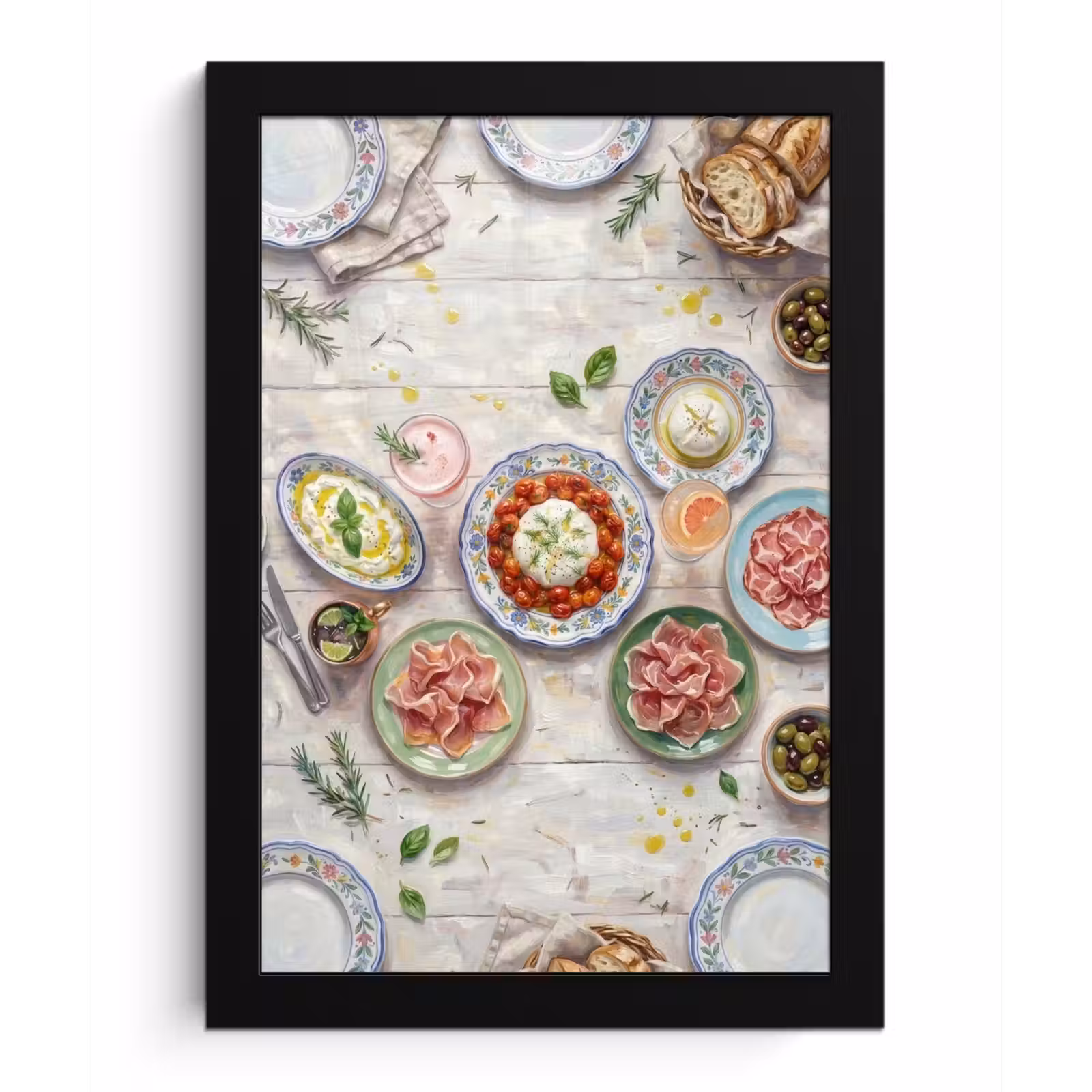 Poster met lijst - Eten - Tafel - Divers - Modern — 1