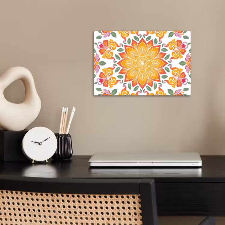 Poster - Mandala - Bloemen - Decoratie - Kleurrijk - Abstract — 2