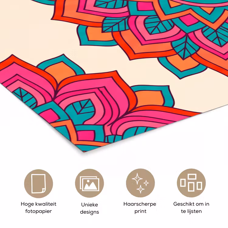 Poster - Mandala - Patroon - Abstract - Kleurrijk - Modern — 5