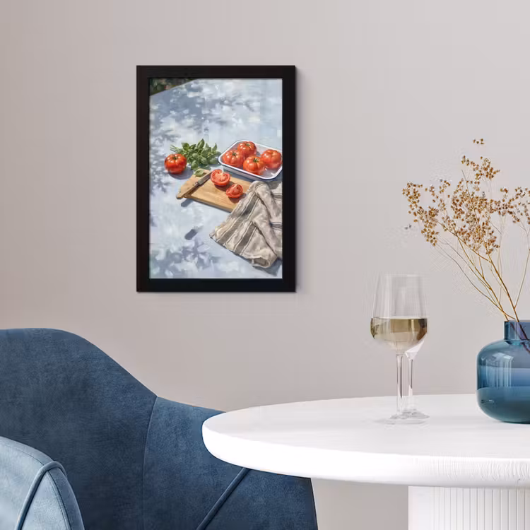 Poster met lijst - Eten - Keuken - Ingrediënten - Stillleven - Rood — 2