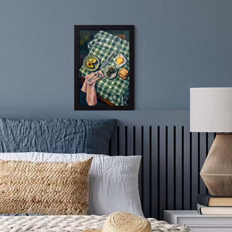Poster met lijst - Eten - Ontbijt - Tafel - Modern - Groen — 4