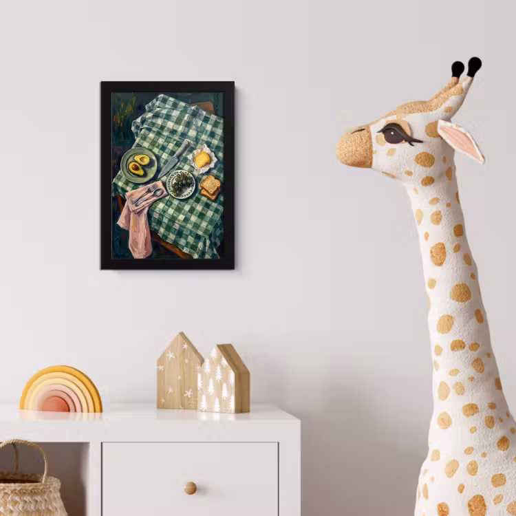 Poster met lijst - Eten - Ontbijt - Tafel - Modern - Groen — 5