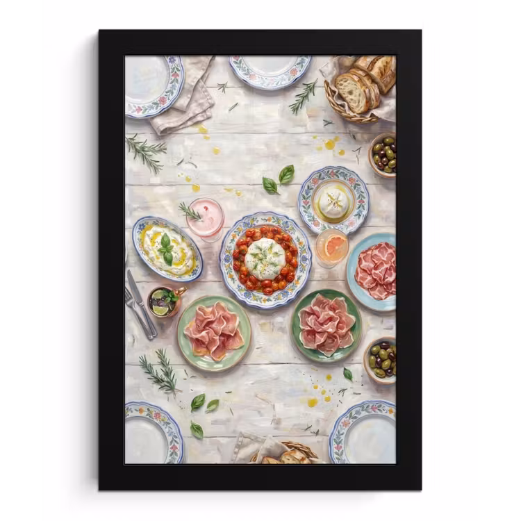 Poster met lijst - Eten - Tafel - Divers - Modern — 1
