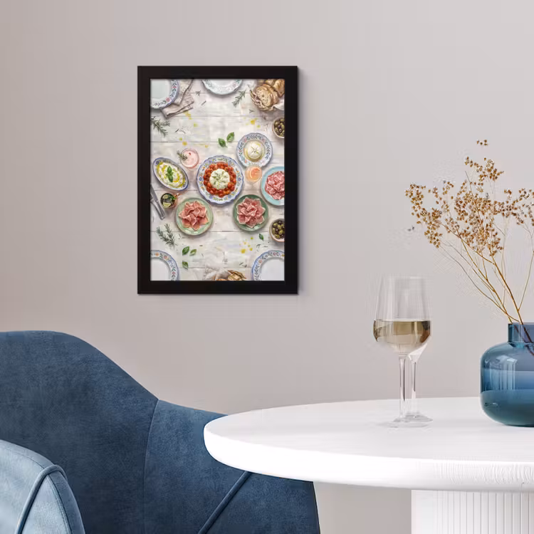Poster met lijst - Eten - Tafel - Divers - Modern — 2