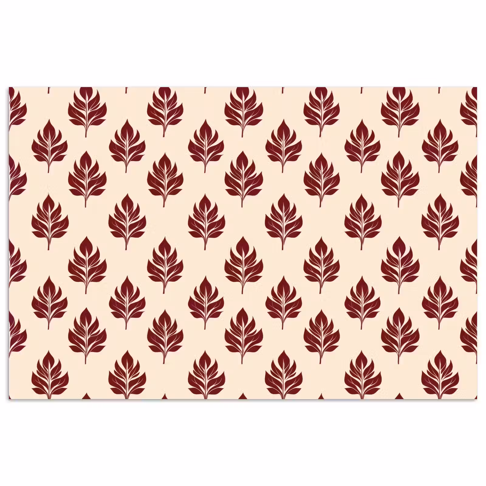 Poster - Botanisch - Patroon - Bordeaux — 1