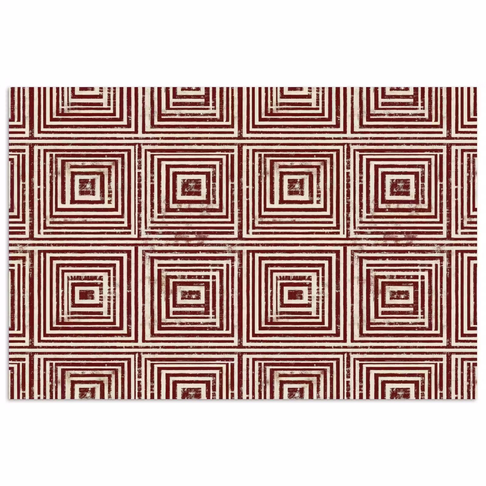 Poster - Geometrisch - Patroon - Rood — 1