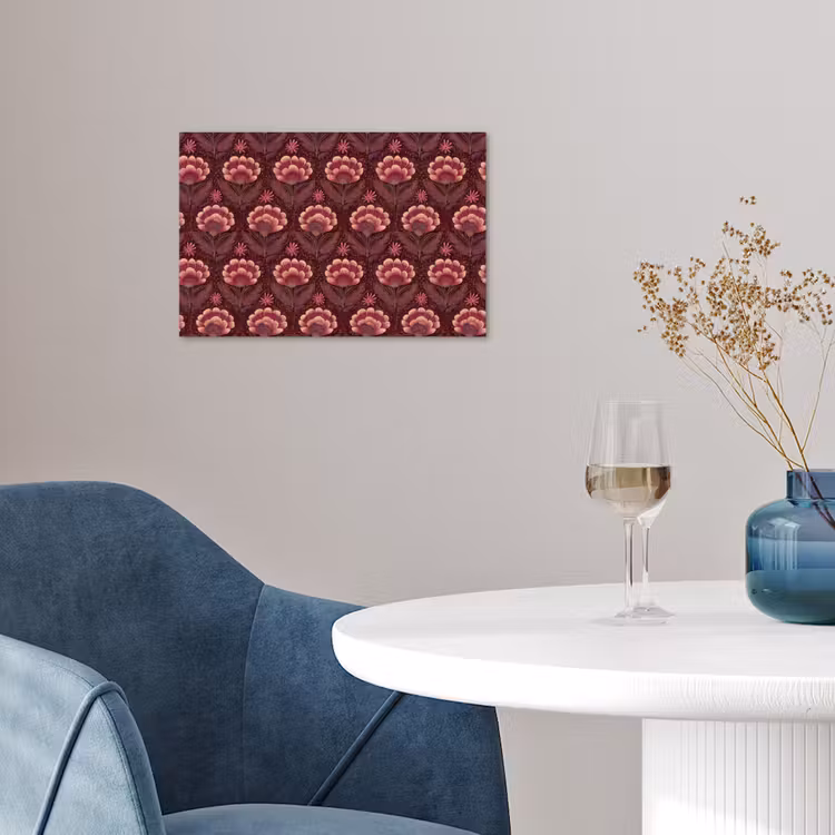 Poster - Bloemen - Waaier - Paars — 4