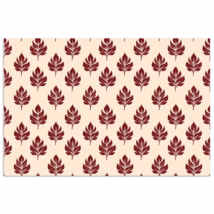 Poster - Botanisch - Patroon - Bordeaux — 1
