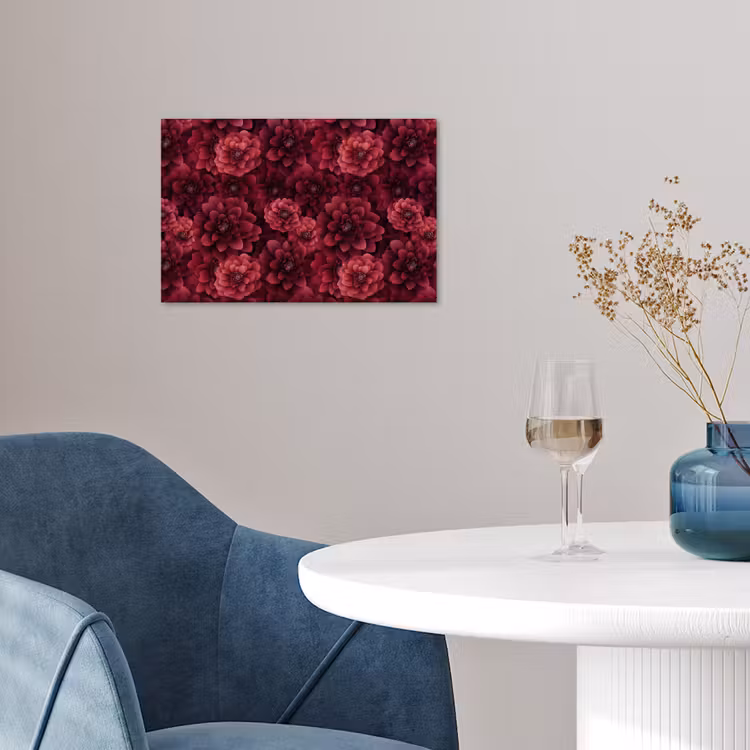 Poster - Dahlias - Bloemen - Rood — 4