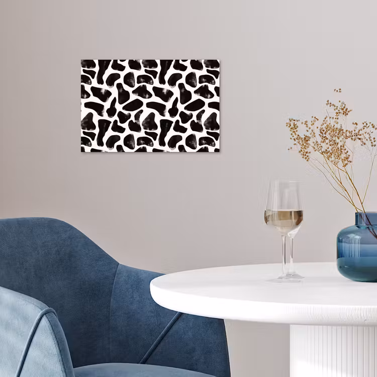 Poster - Dierenpatroon - Vlekken - Zwart - Wit — 4
