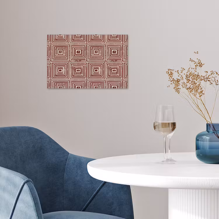 Poster - Geometrisch - Patroon - Rood — 4