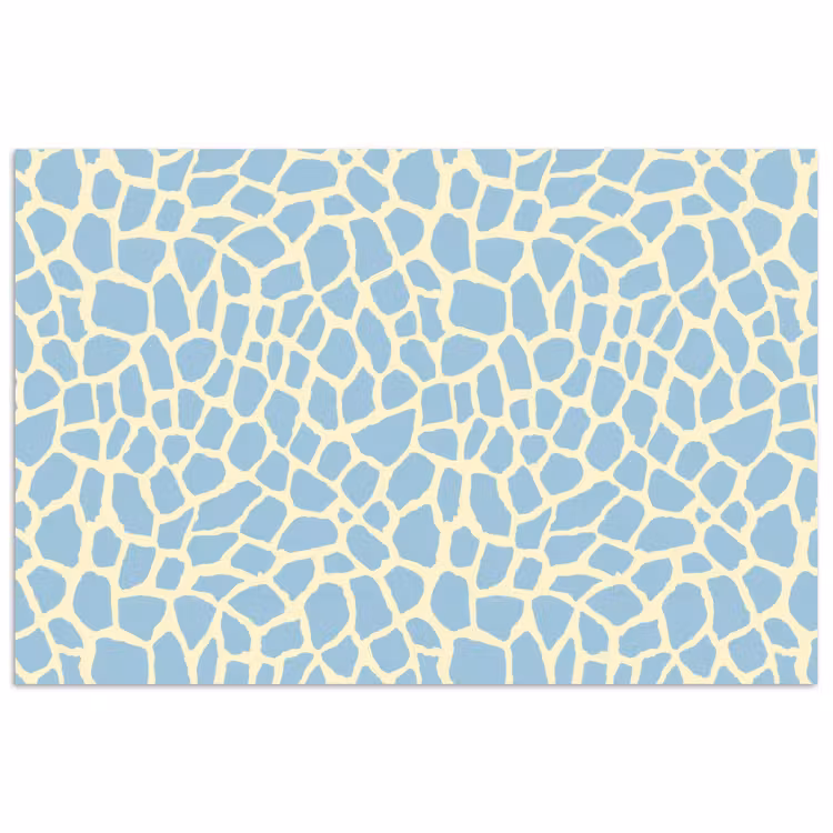 Poster - Giraf - Modern - Blauw — 1