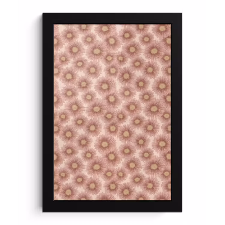 Poster met lijst - Gerbera - Bloemen - Roze — 1