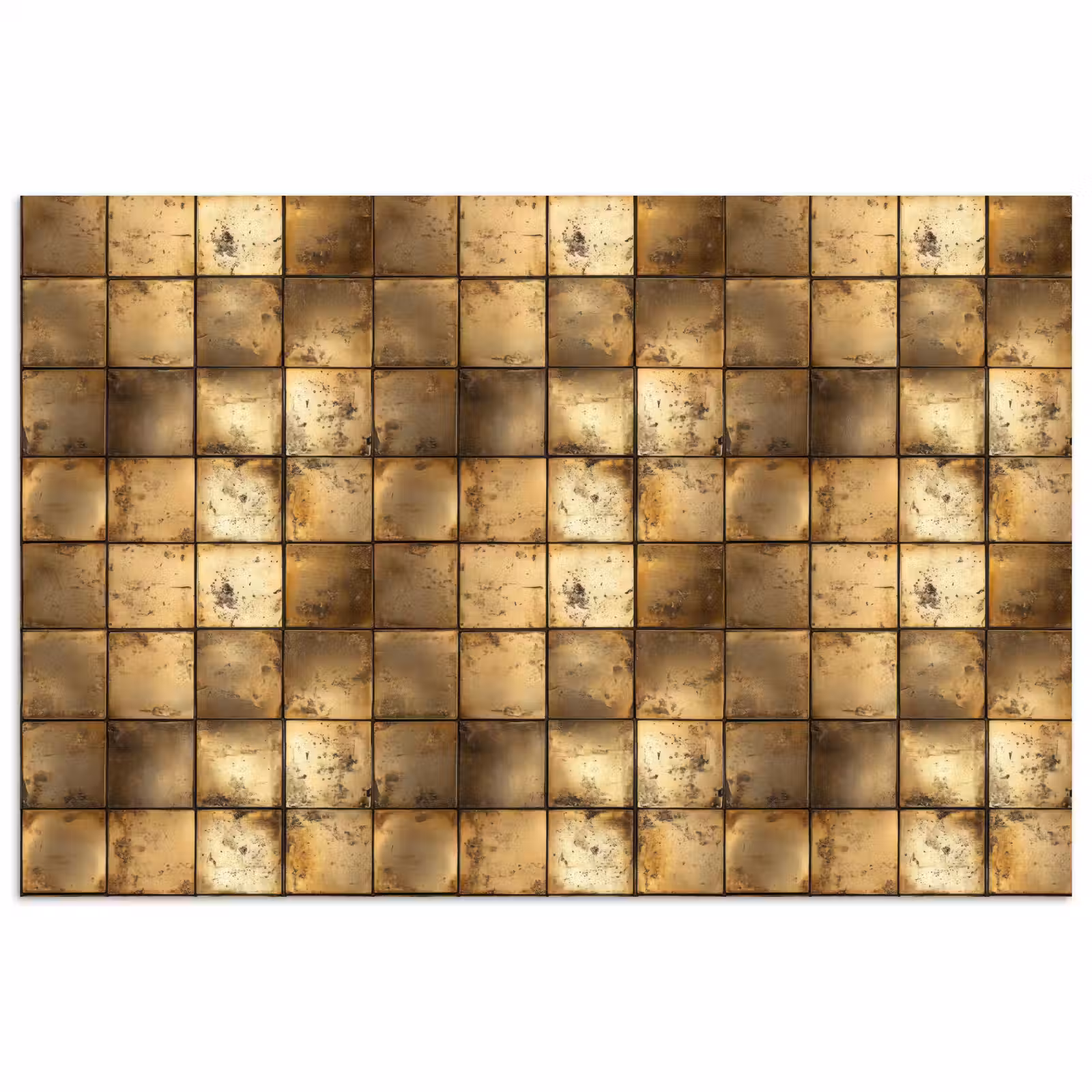 Poster - Geometrisch - Tegels - Goud — 1