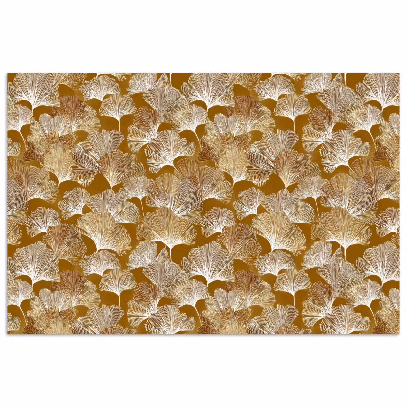Poster - Ginkgo - Bladeren - Goud — 1