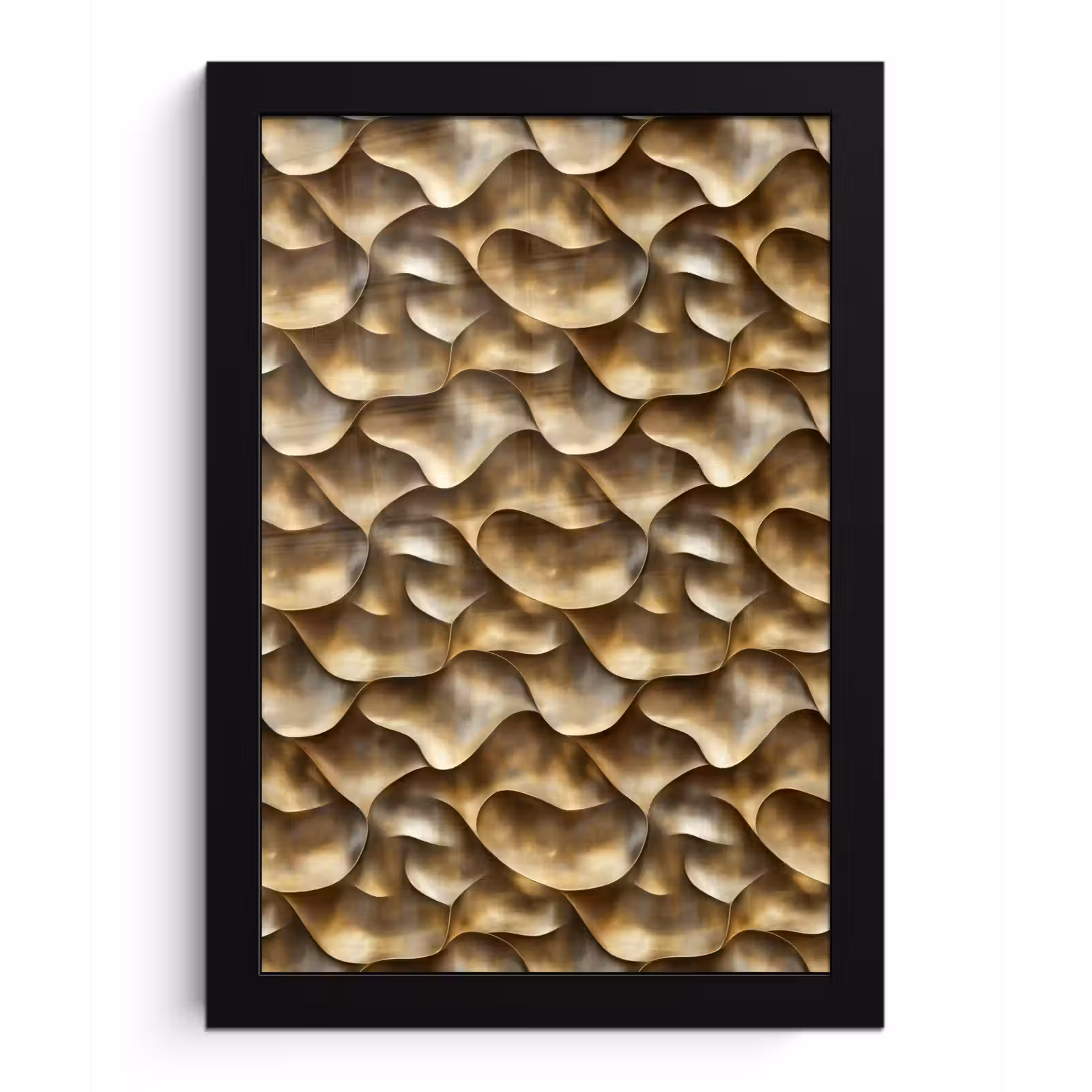 Poster met lijst - Abstract - Antiek - Goud — 1