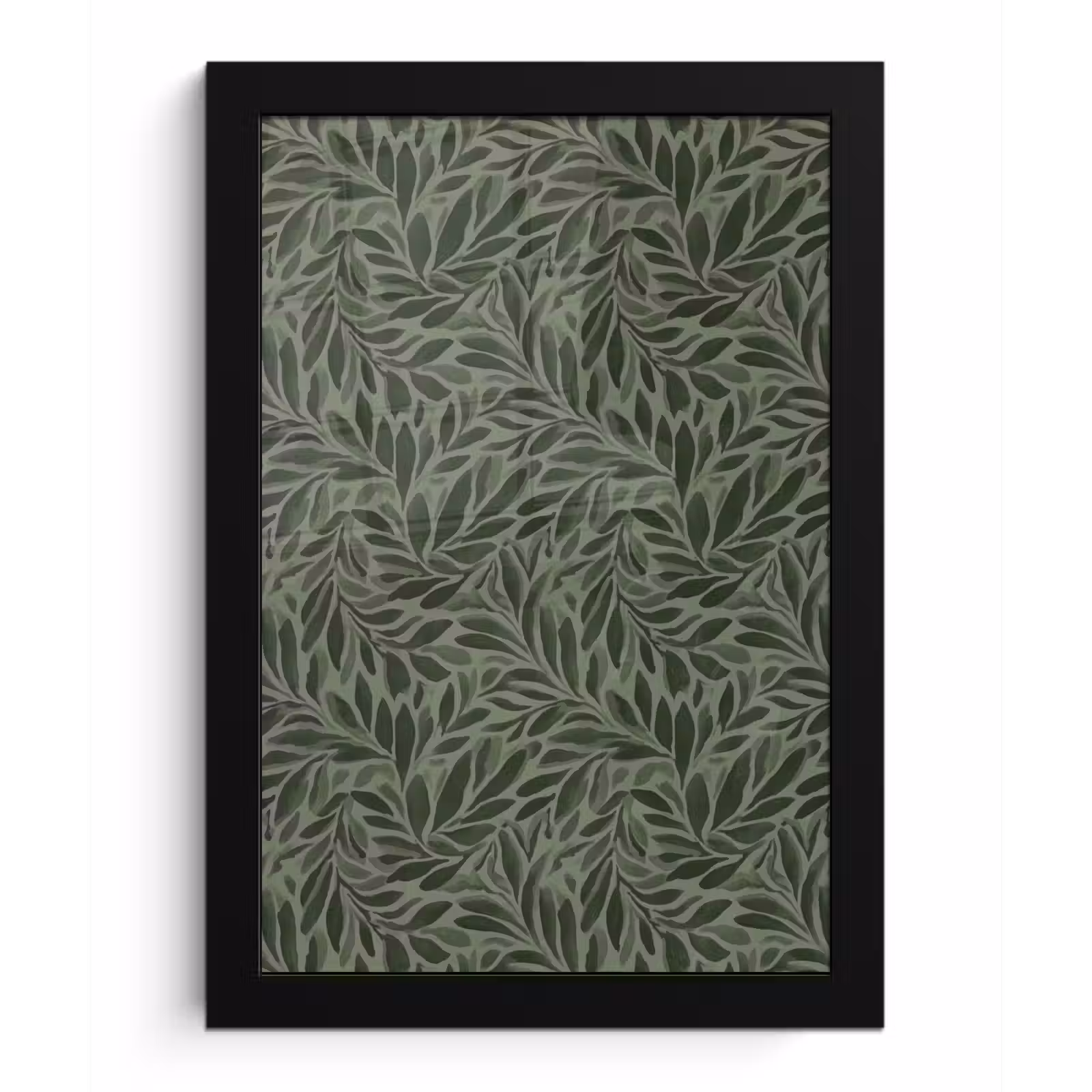 Poster met lijst - Bladeren - Organisch - Groen — 1