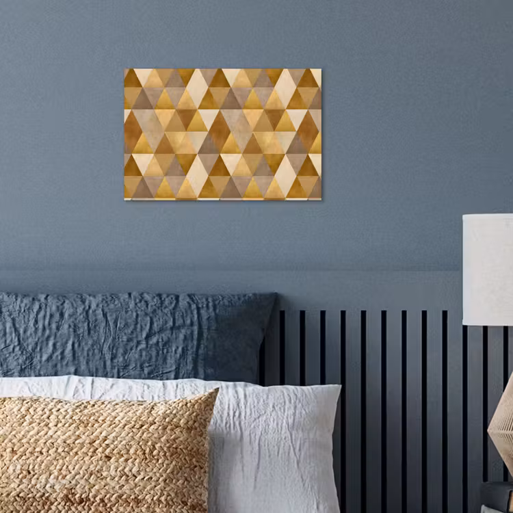 Poster - Geometrisch - Driehoek - Goud — 3