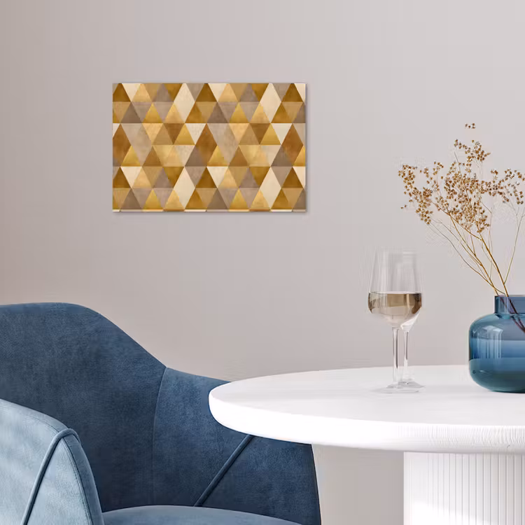 Poster - Geometrisch - Driehoek - Goud — 4
