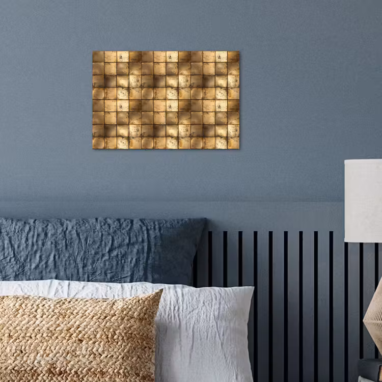 Poster - Geometrisch - Tegels - Goud — 3