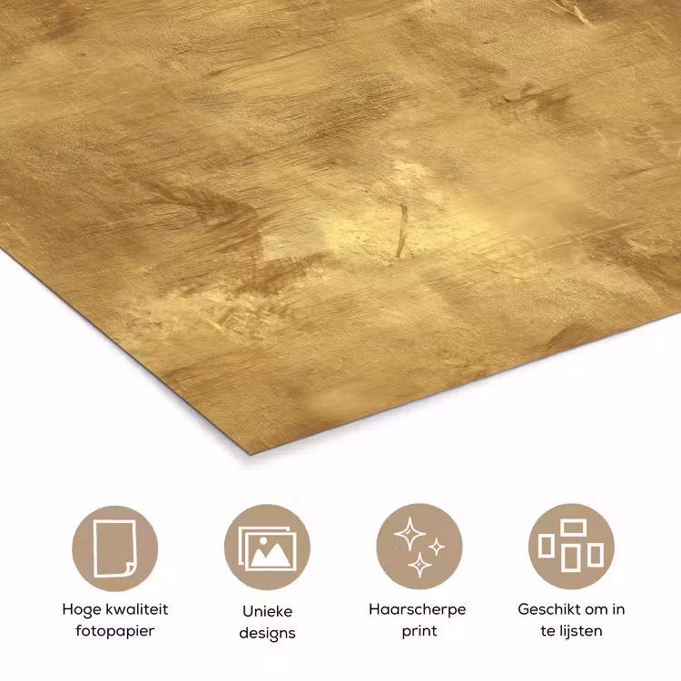 Poster - Industrieel - Textuur - Goud — 5