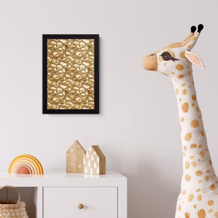 Poster met lijst - Abstract - Modern - Goud — 5