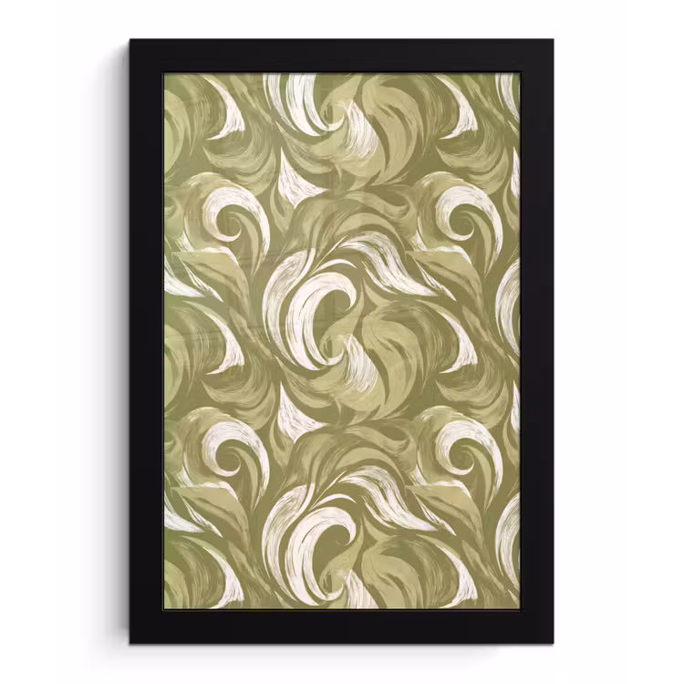 Poster met lijst - Abstract - Textuur - Groen — 1