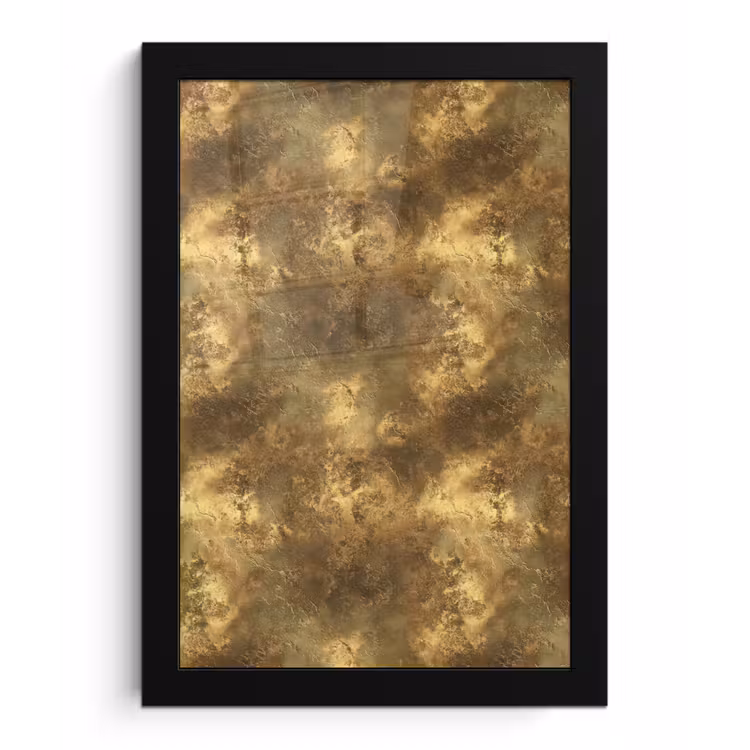 Poster met lijst - Antiek - Metaallook - Goud — 1