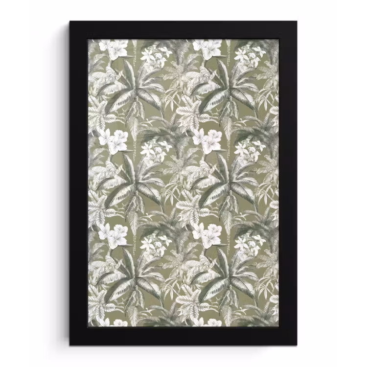 Poster met lijst - Botanisch - Bloemen - Groen — 1