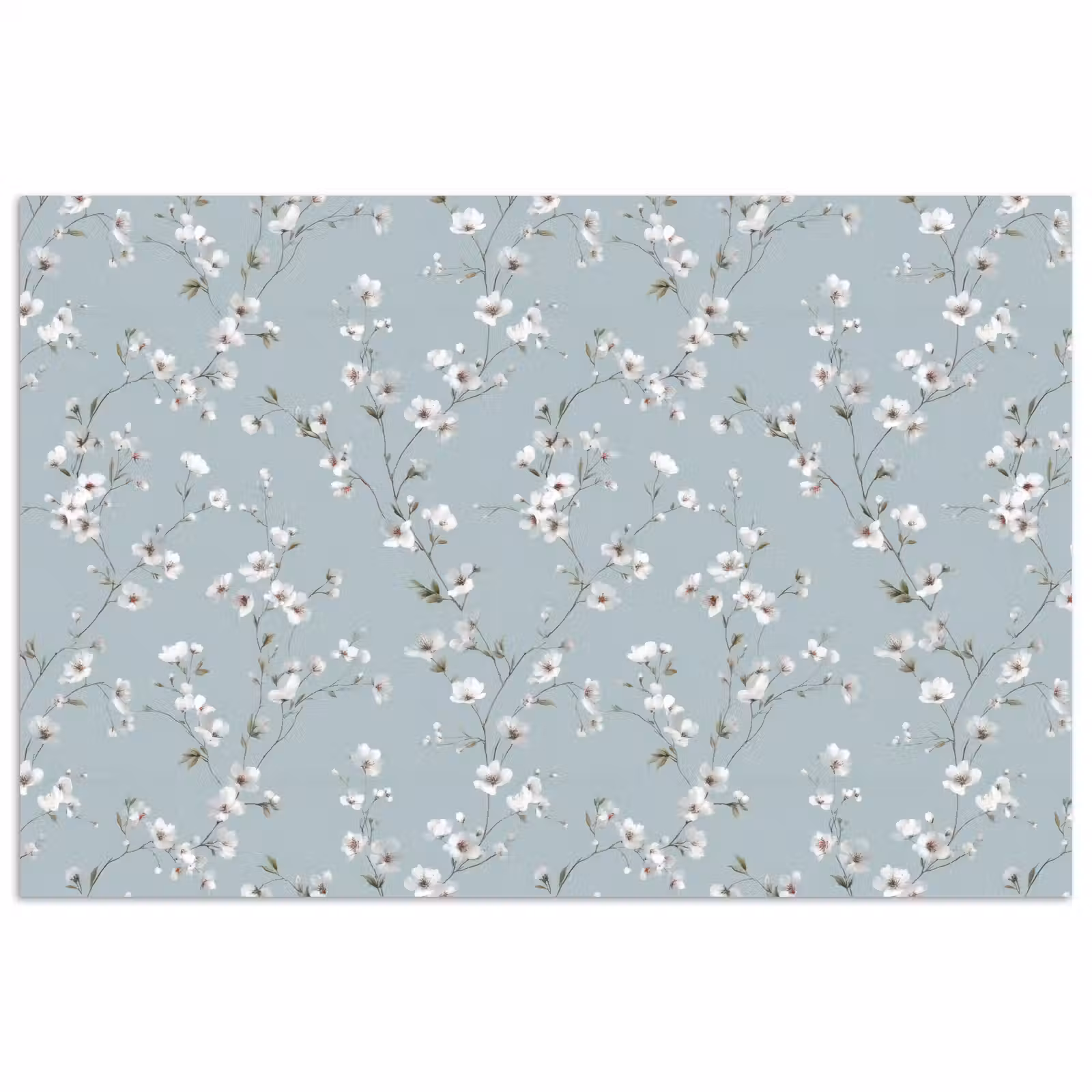 Poster - Klassiek - Bloemen - Blauw — 1