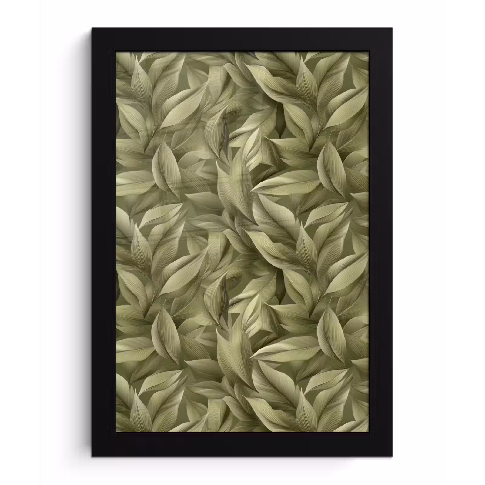Poster met lijst - Bladeren - Modern - Groen — 1