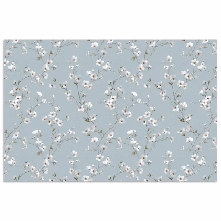 Poster - Klassiek - Bloemen - Blauw — 1