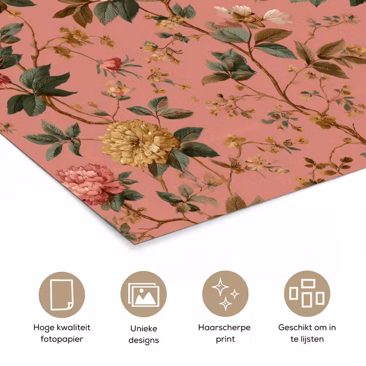 Poster - Klassiek - Botanisch - Roze — 5