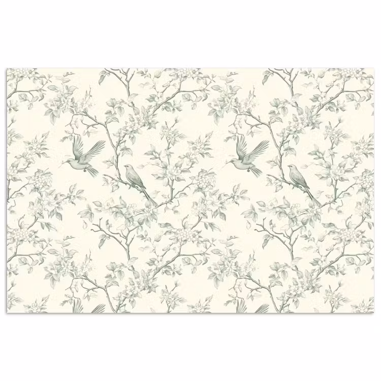 Poster - Klassiek - Vogels - Groen — 1