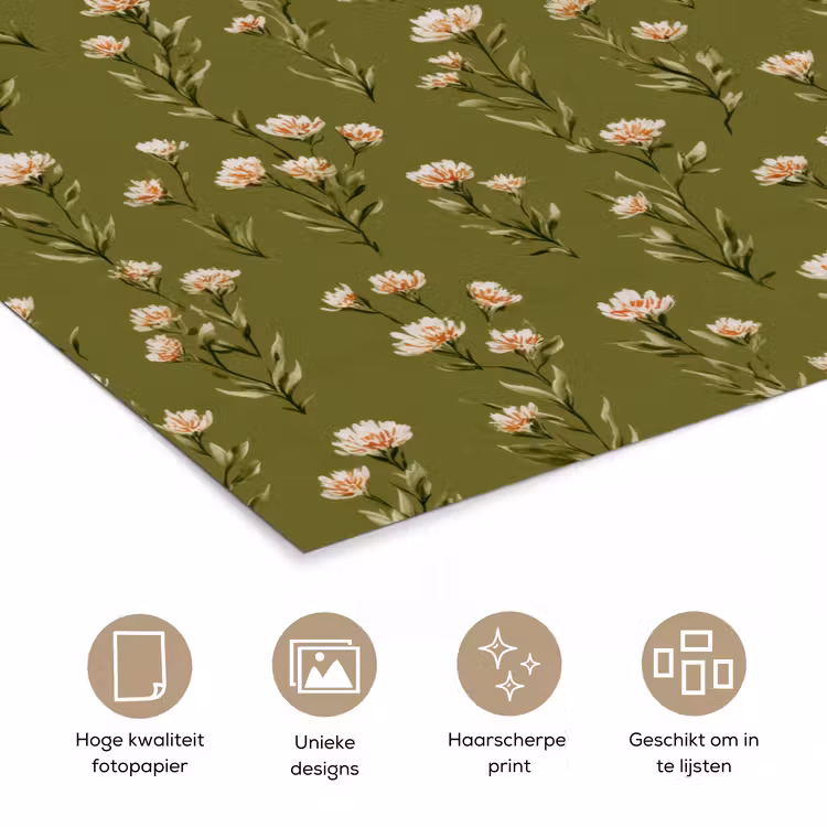 Poster - Landelijk - Bloemen - Groen — 5