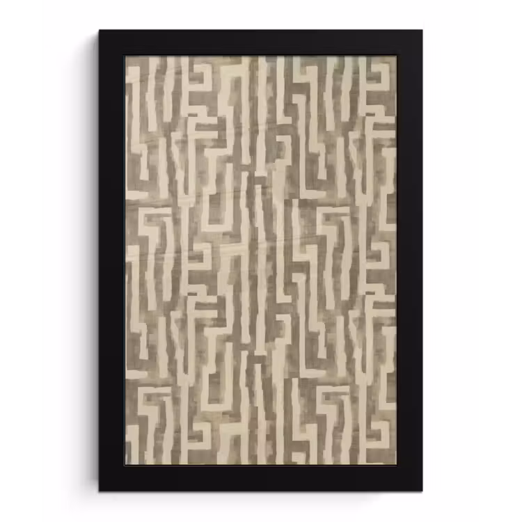 Poster met lijst - Abstract - Geometrisch - Groen — 1